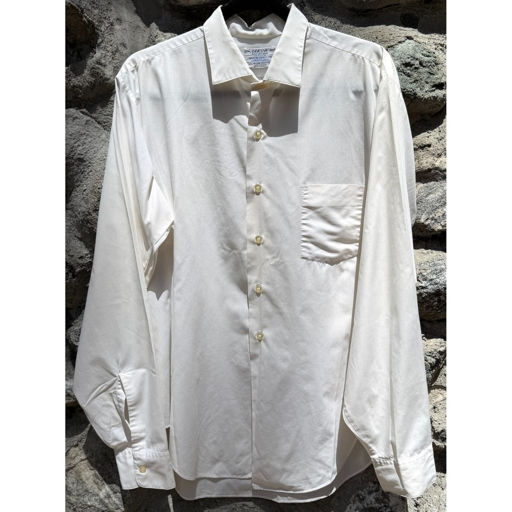 Vintage Arrow Decton Leisure Shirt Size XXL 50s 60s Pocket Sanforized Dress